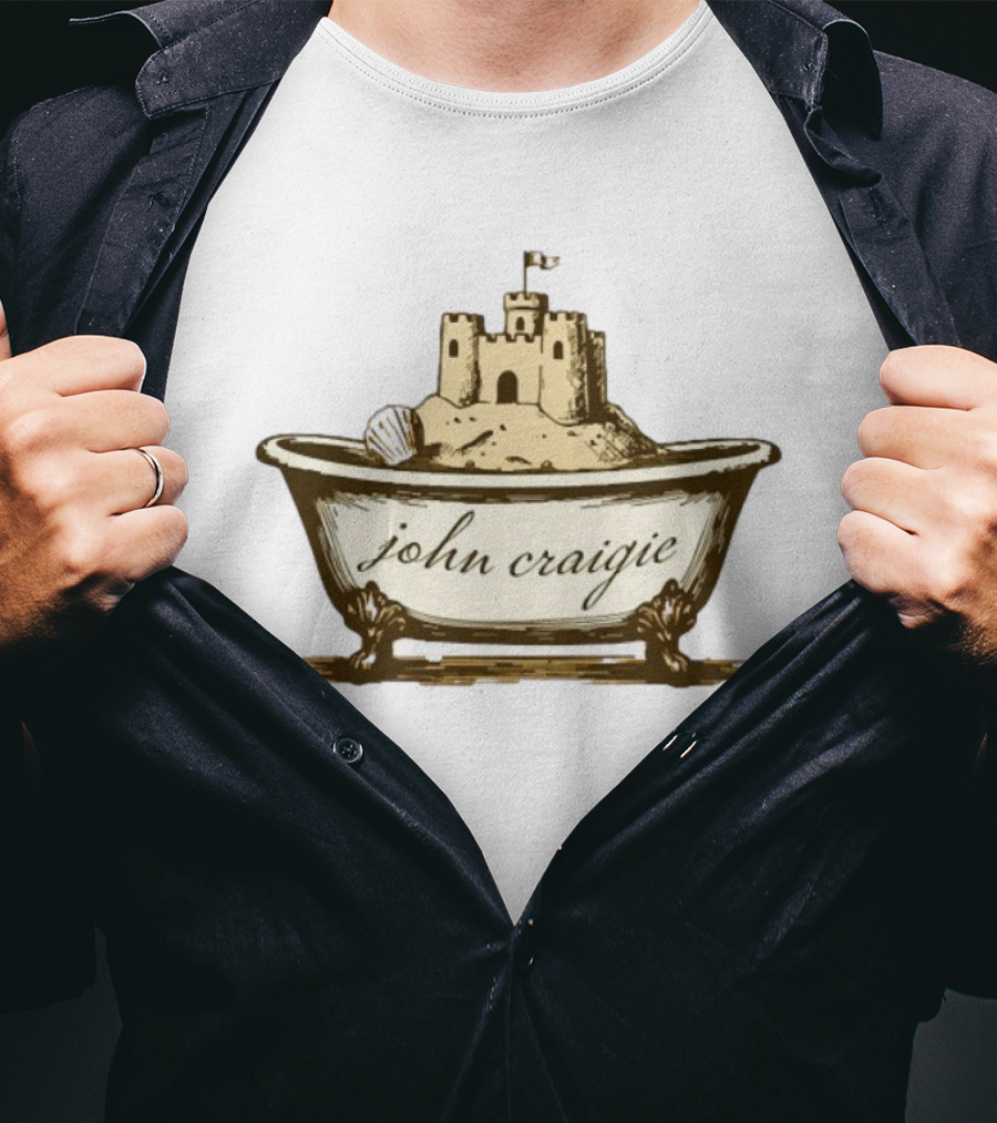 John Craigie Sandcastle Bathtub Retro Style T-Shirt