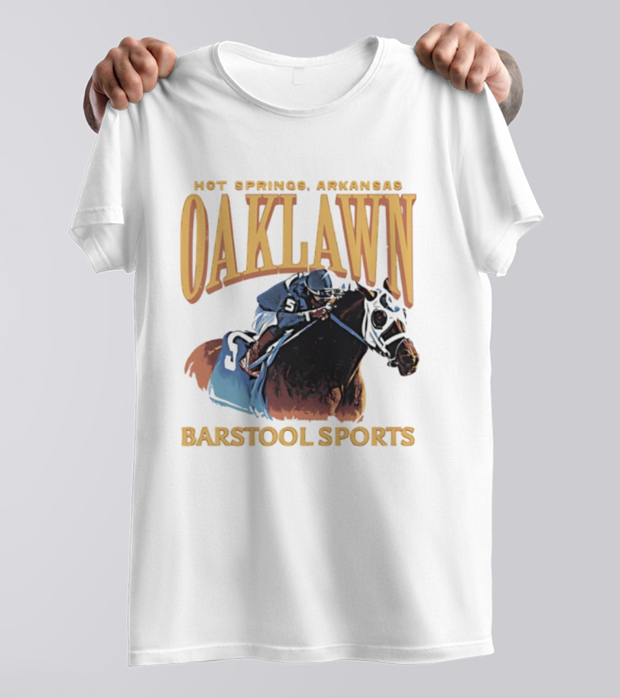 Oaklawn Hot Springs Arkansas Barstool Sports Horse Racing T-Shirt