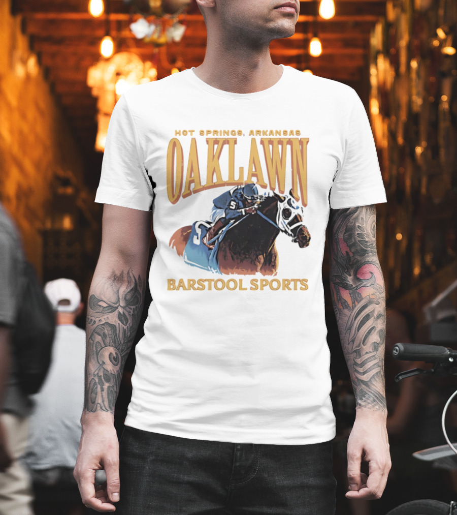 Oaklawn Hot Springs Arkansas Barstool Sports Horse Racing T-Shirt