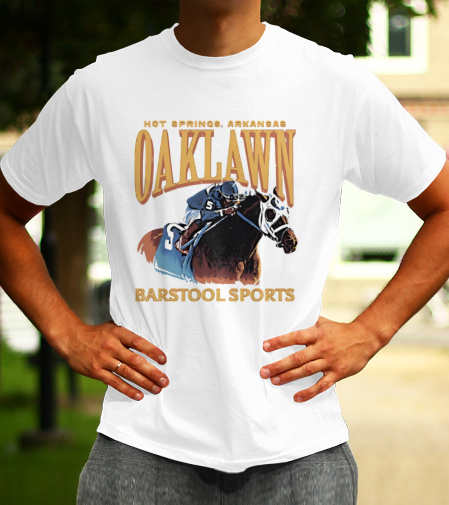 Oaklawn Hot Springs Arkansas Barstool Sports Horse Racing T-Shirt