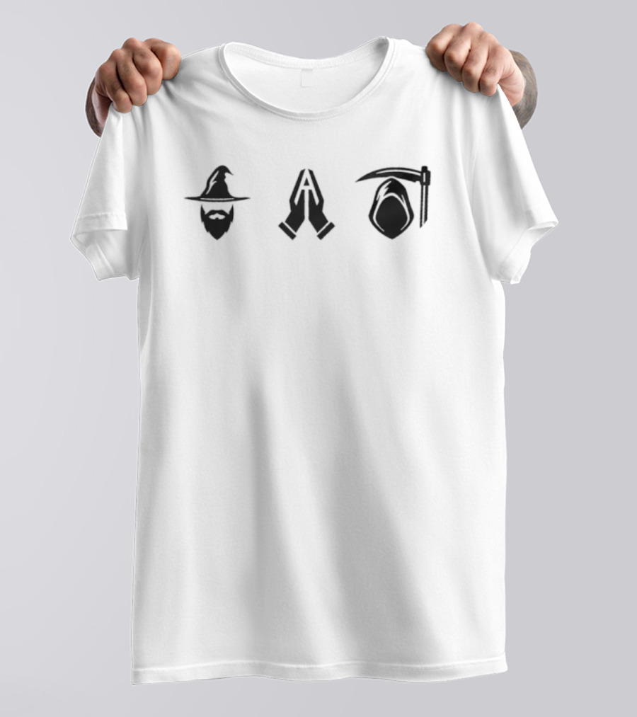 Houston’s Big 3 Cowboy Rockets And Praying Hands T-Shirt