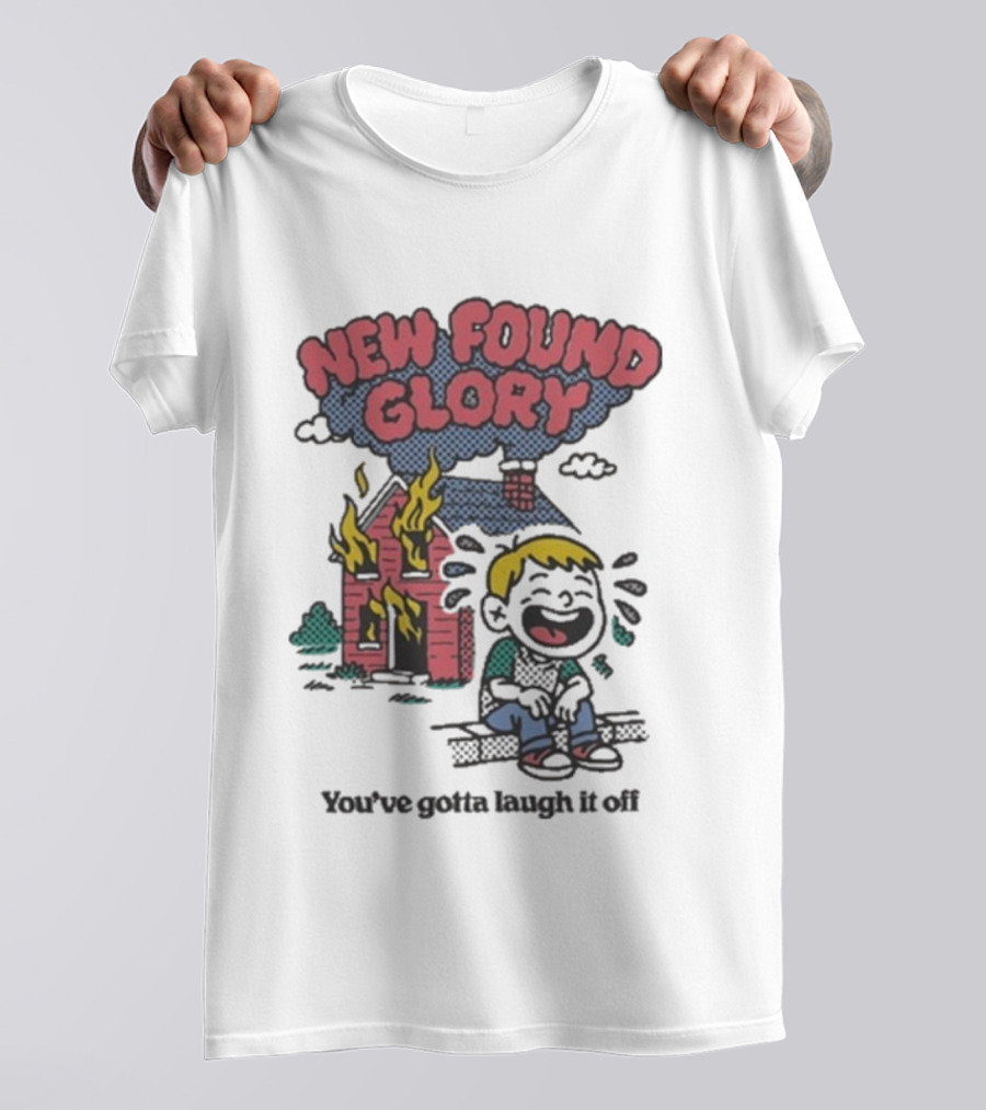 New Found Glory Burning House Cartoon You’ve Gotta Laugh It Off T-Shirt