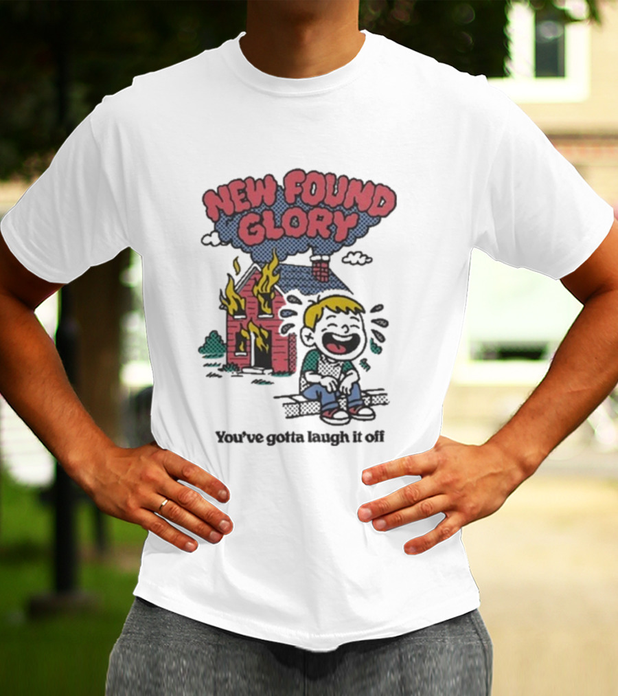 New Found Glory Burning House Cartoon You’ve Gotta Laugh It Off T-Shirt