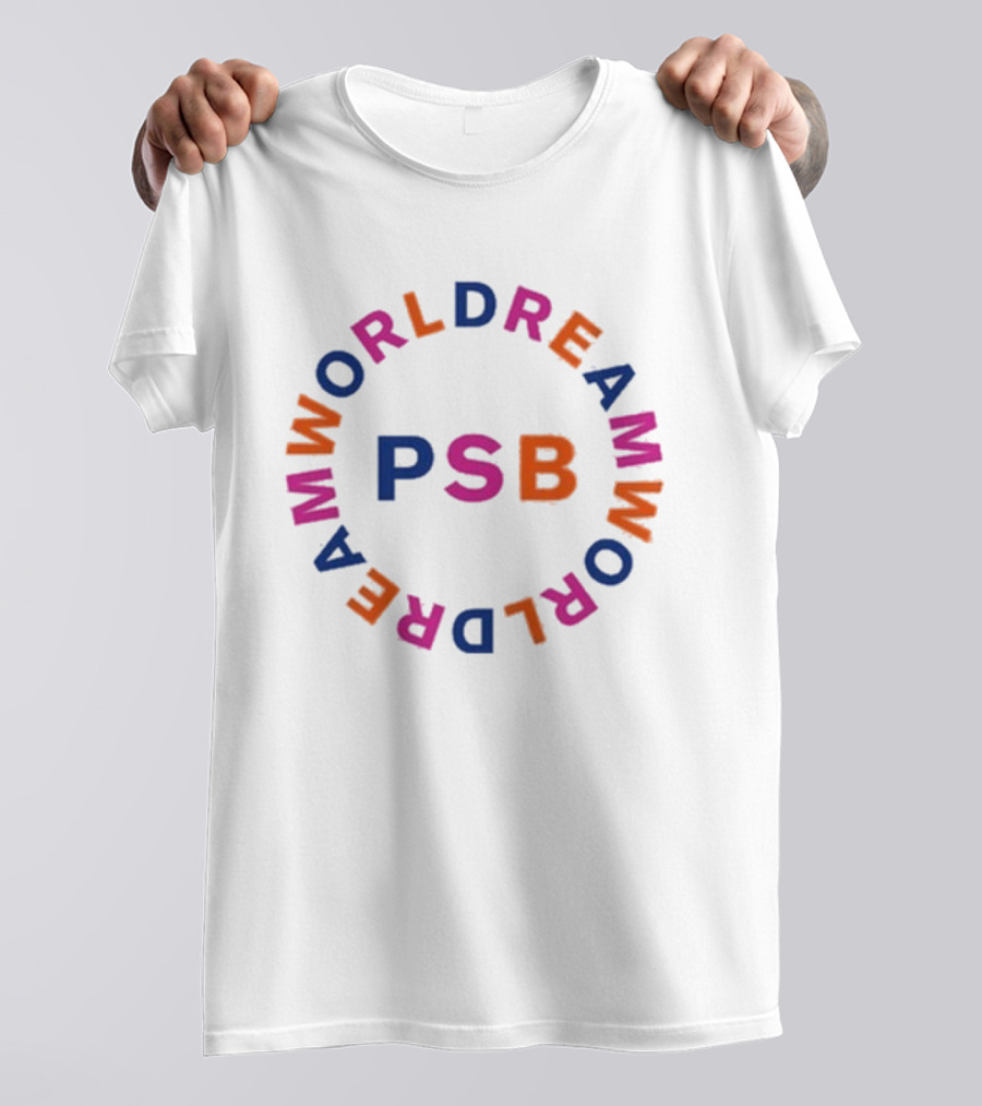 Pet Shop Boys PSB Dreamworld Circle Text T-Shirt