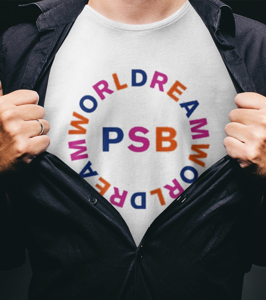 Pet Shop Boys PSB Dreamworld Circle Text T-Shirt