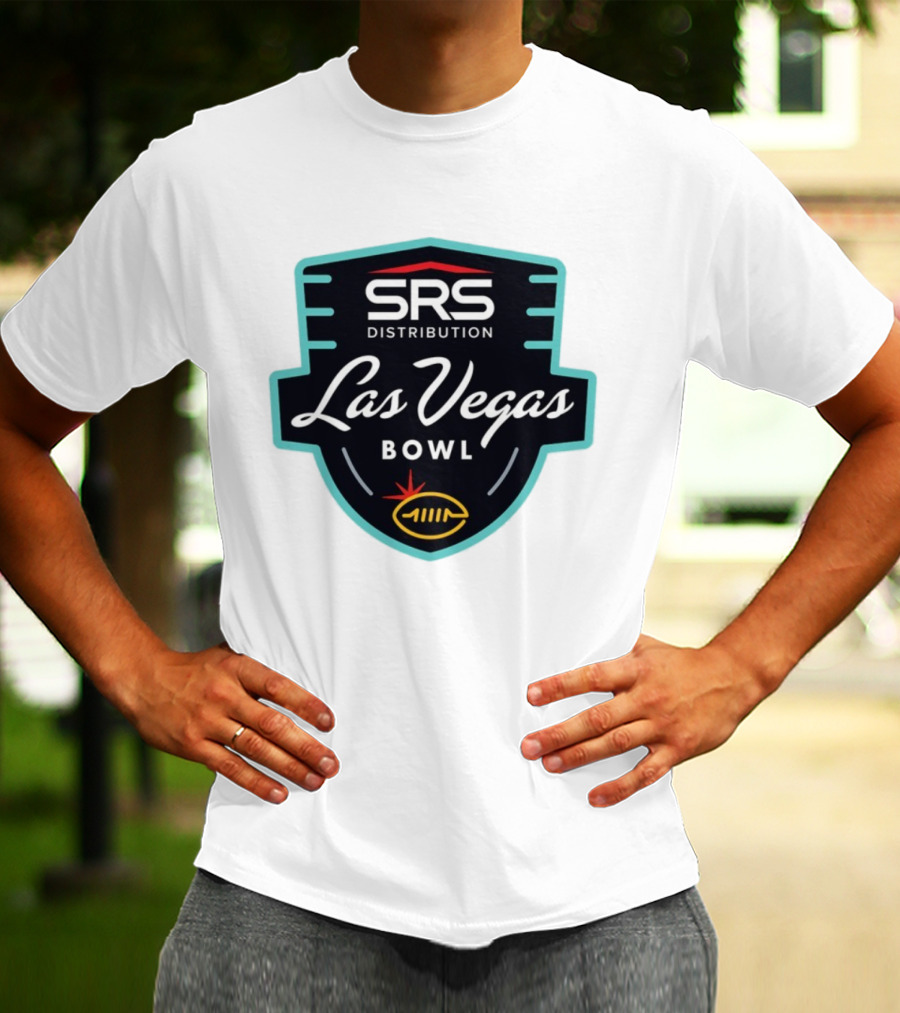 SRS Distribution Las Vegas Bowl Football Event Emblem T-Shirt
