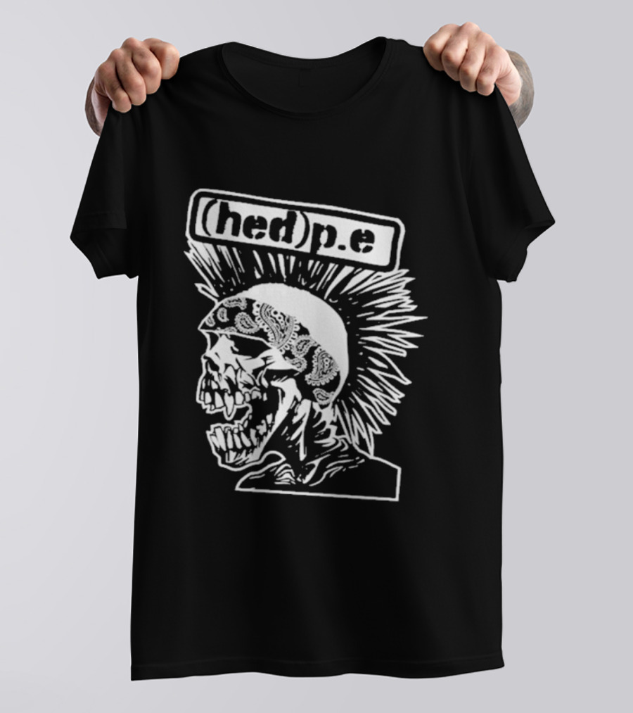 Hed PE Punk Skull Art Exploited Rip T-Shirt