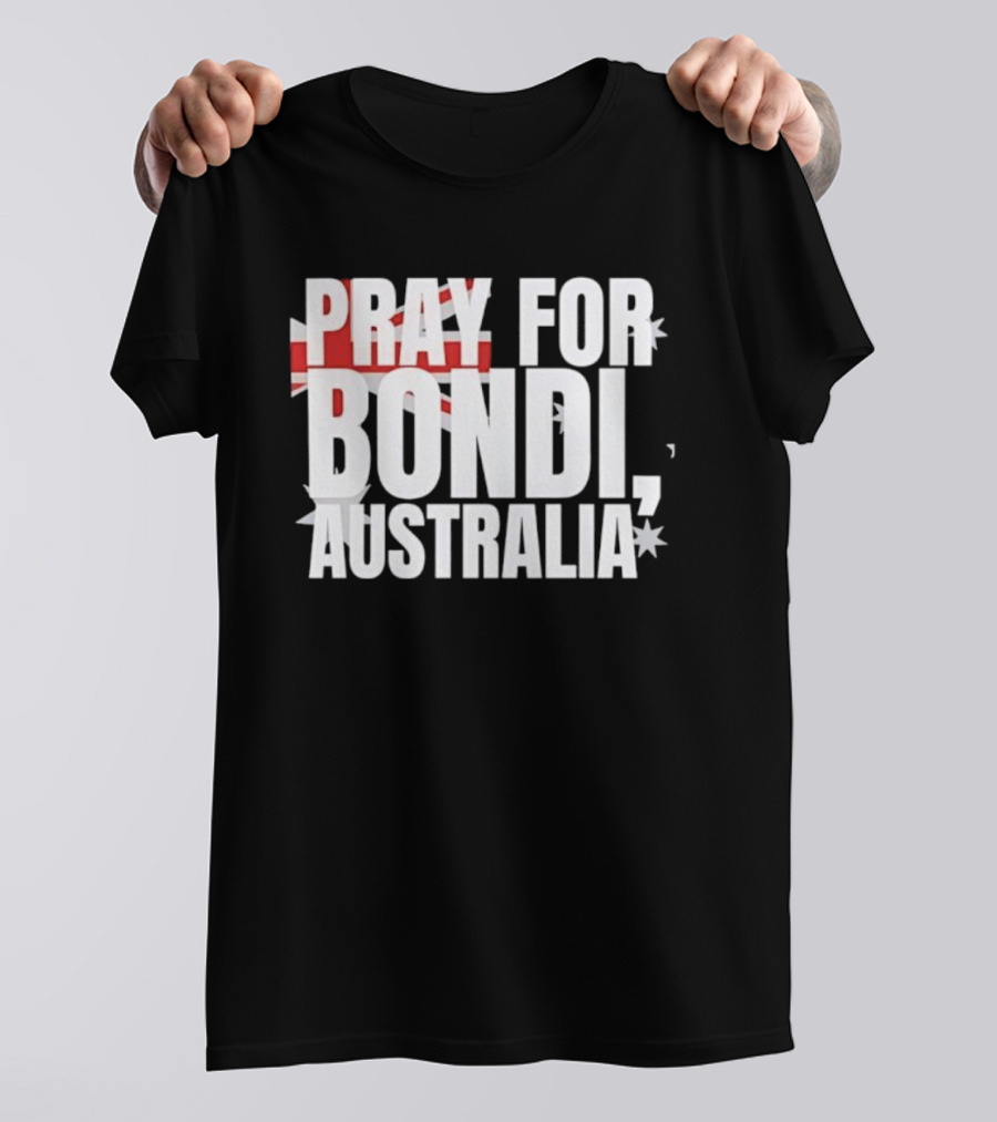Pray For Bondi Australia Flag Tribute T-Shirt
