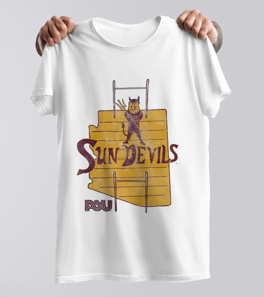 Arizona State Sun Devils Vintage ASU Map T-Shirt