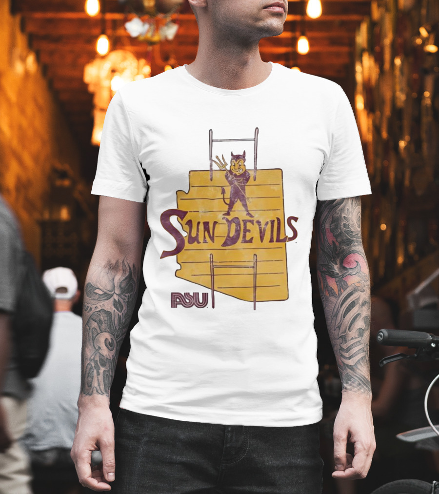 Arizona State Sun Devils Vintage ASU Map T-Shirt