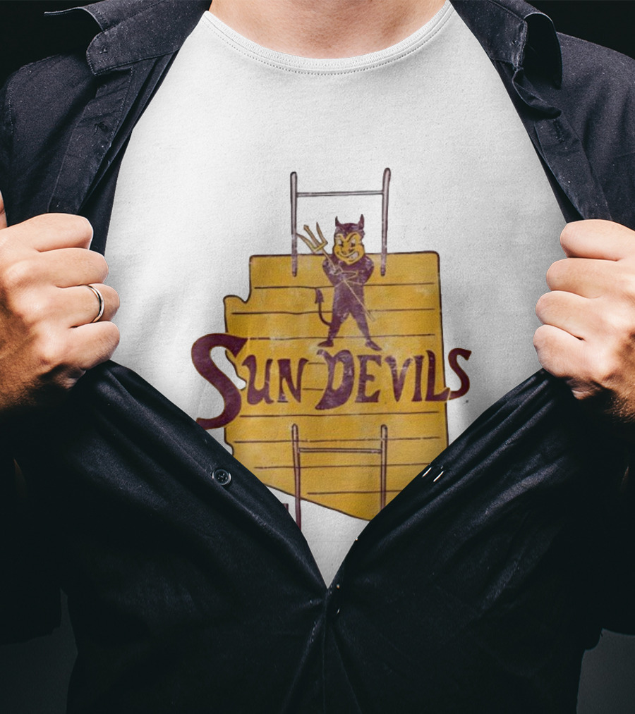 Arizona State Sun Devils Vintage ASU Map T-Shirt