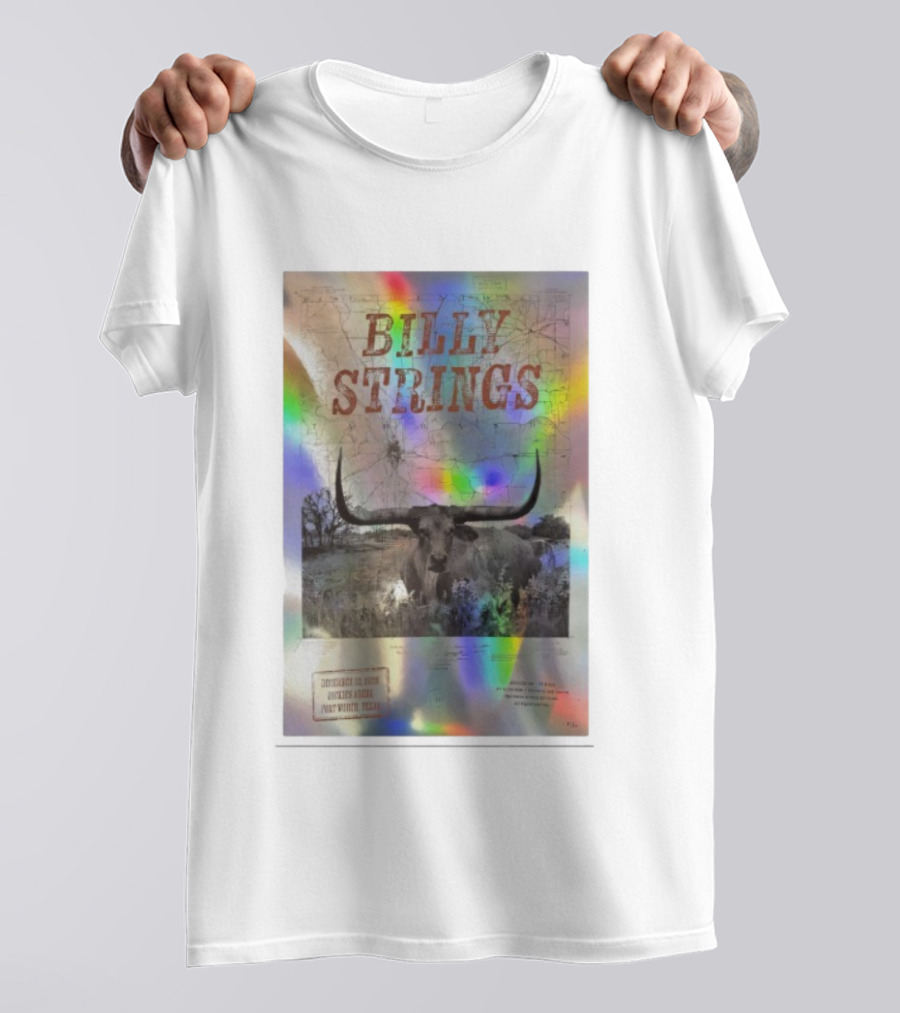 Billy Strings December 12 2025 Dickies Arena Fort Worth Texas Longhorn T-Shirt