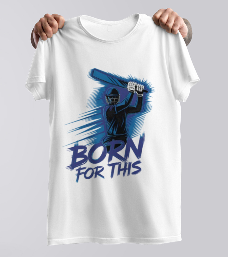 Born For This Cricket Enthusiast In India T-Shirt