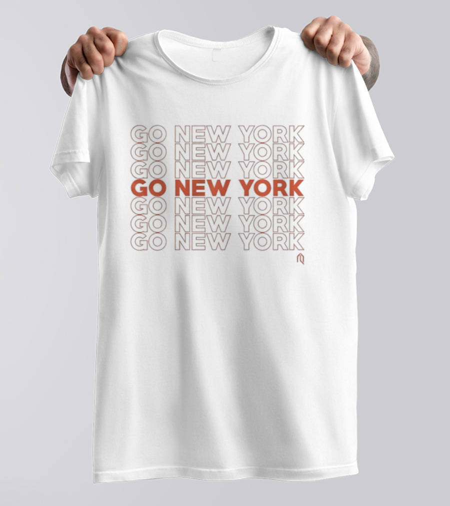 Go New York NY Basketball Orange Fan Gear T-Shirt