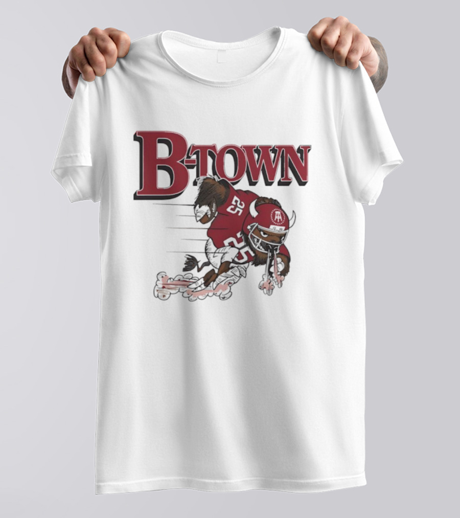 B-Town Indiana Hoosiers Mascot Running Buffalo T-Shirt