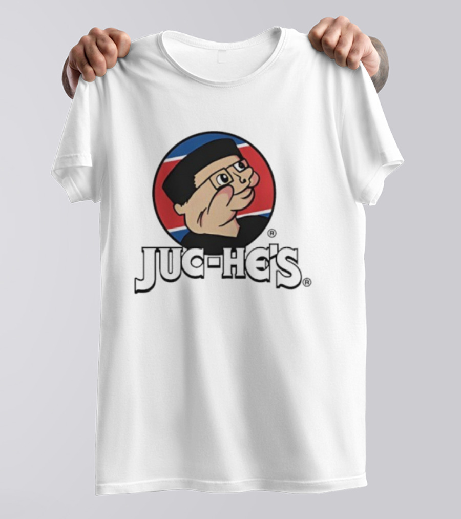 Juc-he’s By K. Thor Jensen North Korean Parody Peanuts Style Circle T-Shirt