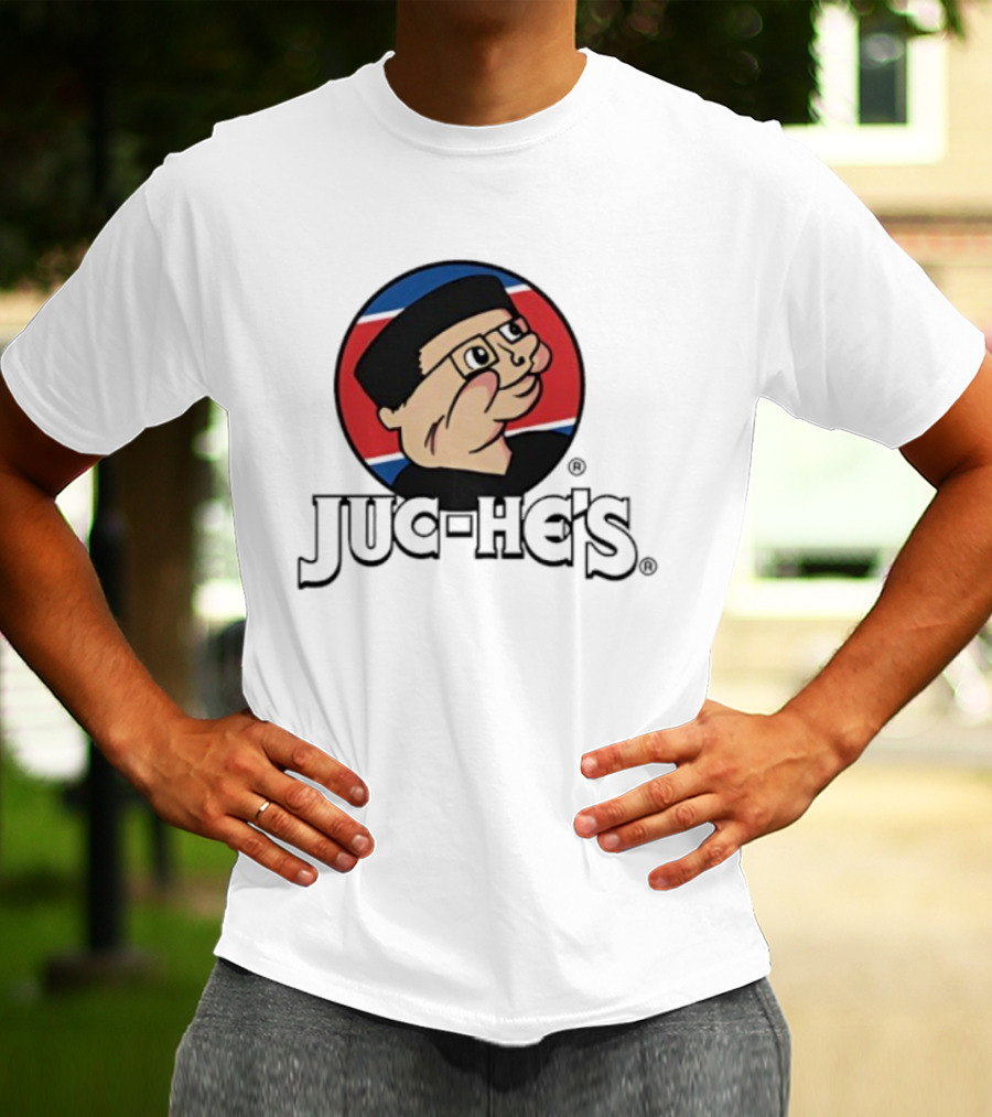 Juc-he’s By K. Thor Jensen North Korean Parody Peanuts Style Circle T-Shirt