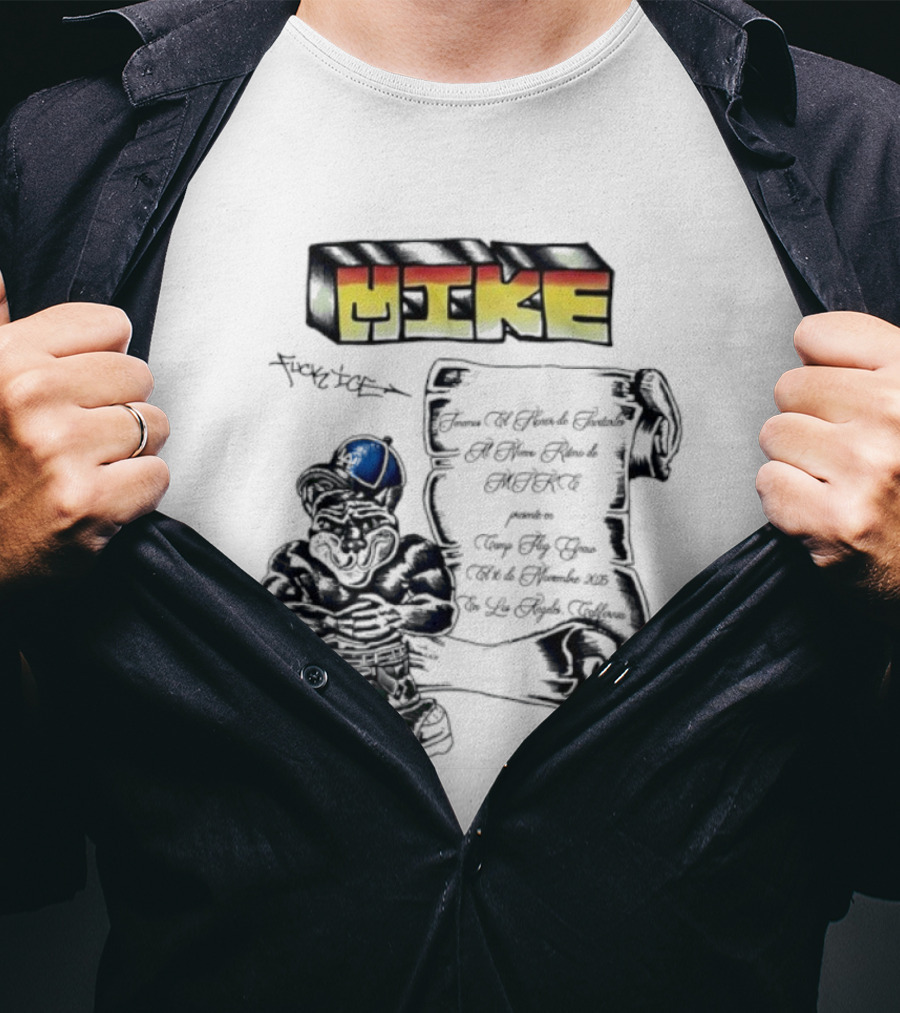 Mike Fuck Ice LA Doggers Script Mascot T-Shirt