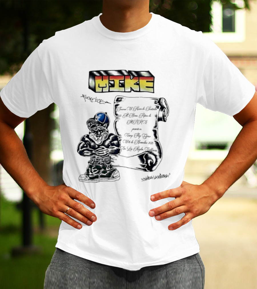 Mike Fuck Ice LA Doggers Script Mascot T-Shirt