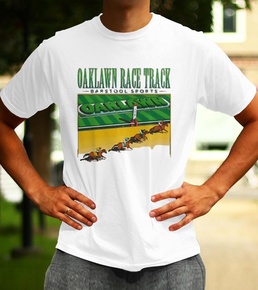 Oaklawn Race Track Barstool Sports Horse Racing T-Shirt