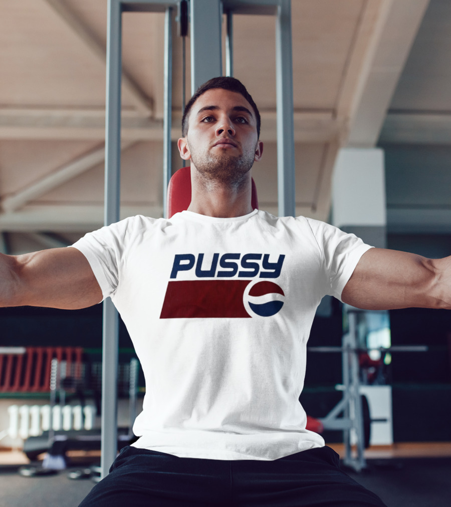 Pussy Pepsi Co Vintage Logo Parody T-Shirt