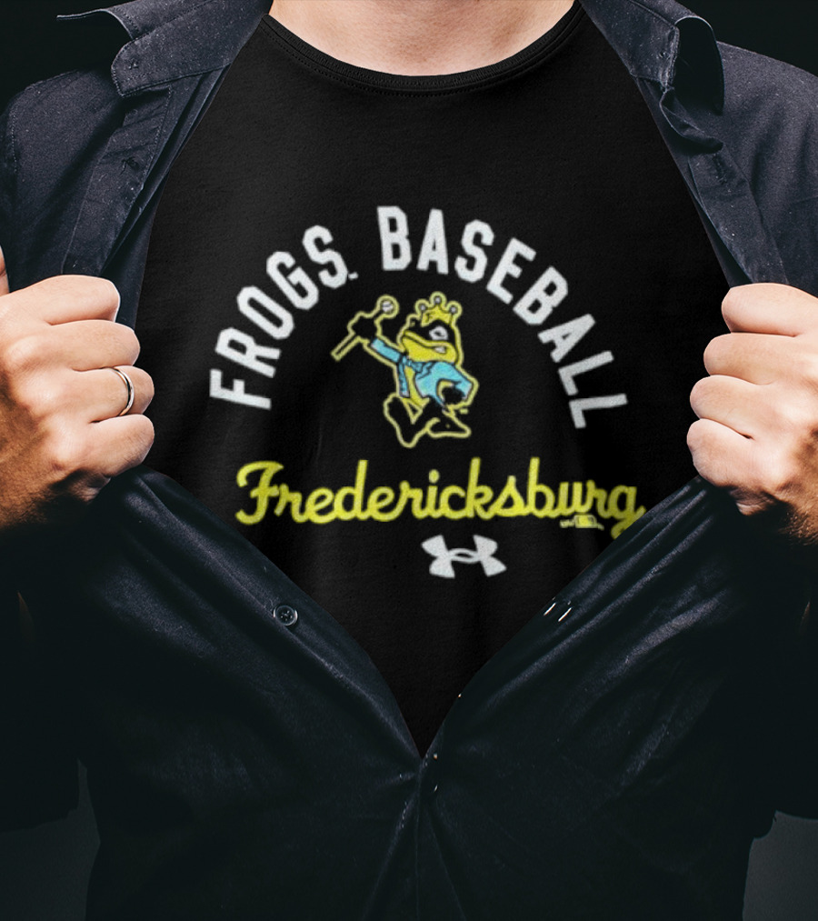 Fredericksburg Frogs Baseball Team Under Armour Logo T-Shirt