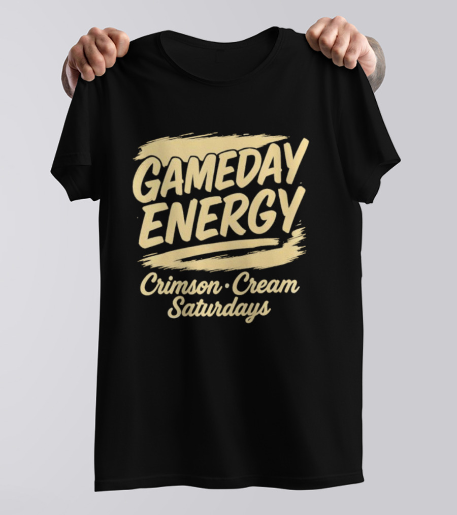 Gameday Energy Crimson Cream Saturdays T-Shirt