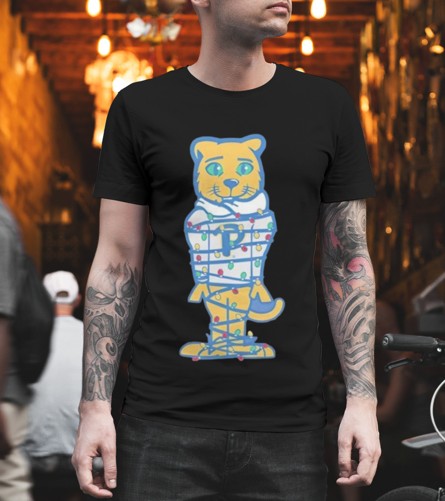 Panthers Holiday Christmas Lights Roc Premier T-Shirt