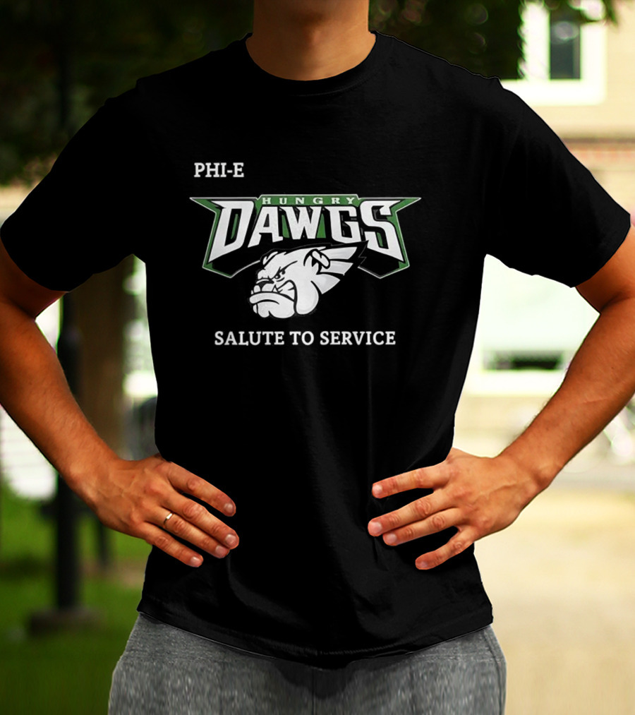 PHI K Hungry Dawgs Salute To Service T-Shirt