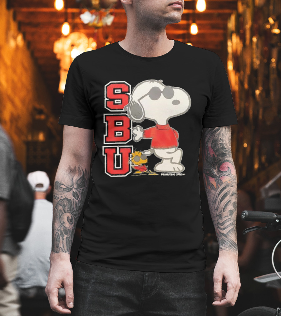 Snoopy Joe Cool SBU Peanuts Woodstock Vintage Retro Style T-Shirt