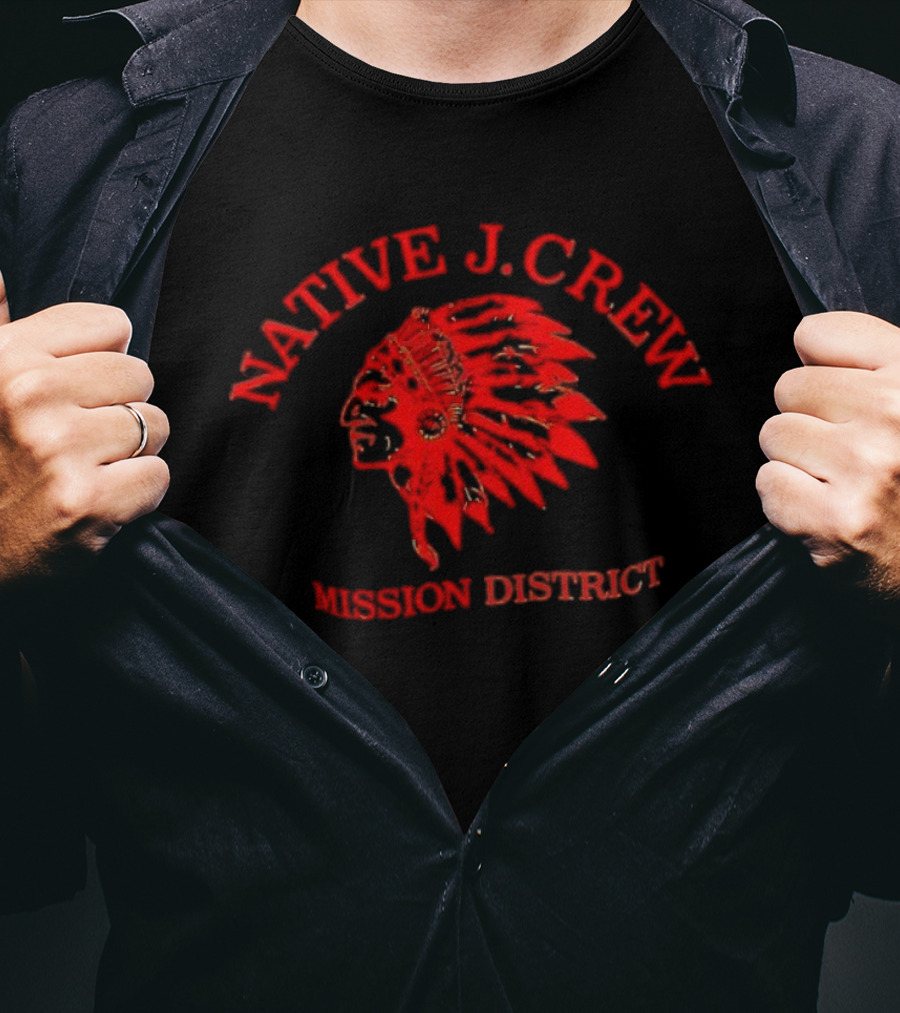 Native J.Crew Mission District Indian Headdress T-Shirt