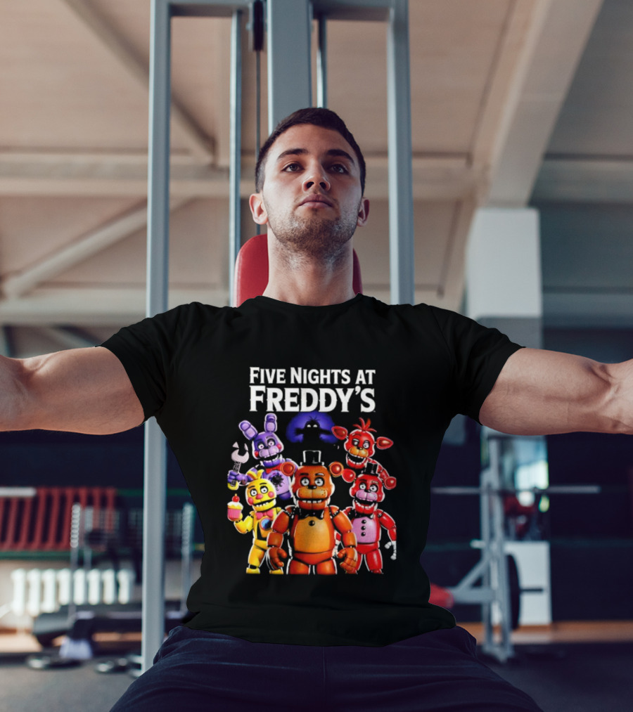 Five Nights At Freddy's Characters Collage Freddy Bonnie Chica Foxy T-Shirt