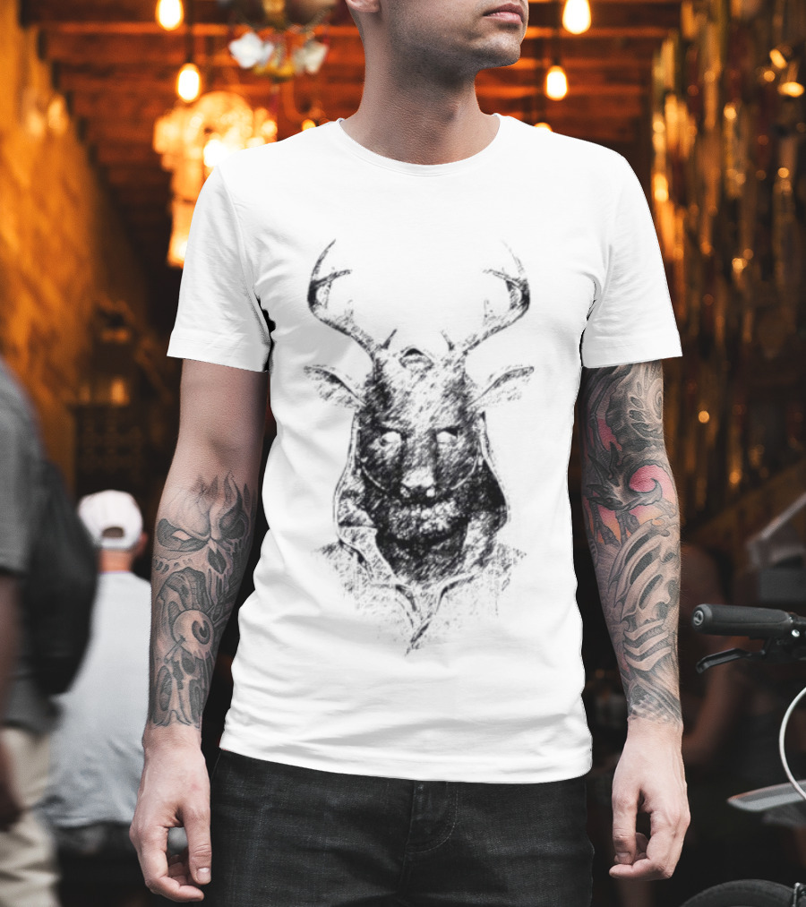 Mask Alan Wake Dark Antler Face T-Shirt