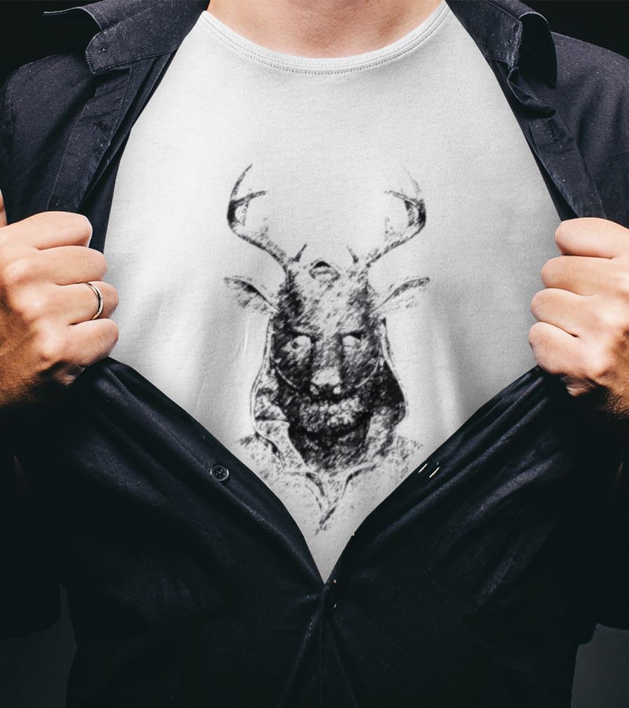 Mask Alan Wake Dark Antler Face T-Shirt