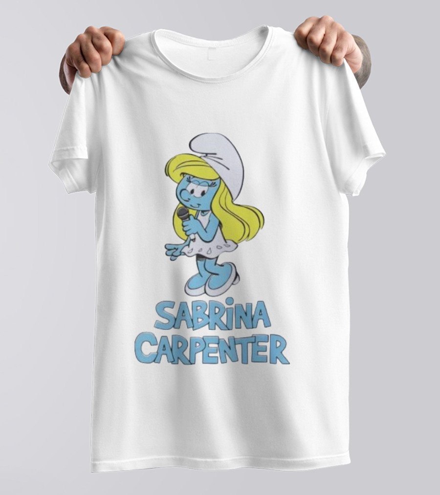 Sabrina Carpenter Smurfette Mic T-Shirt