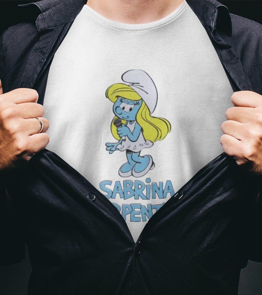 Sabrina Carpenter Smurfette Mic T-Shirt