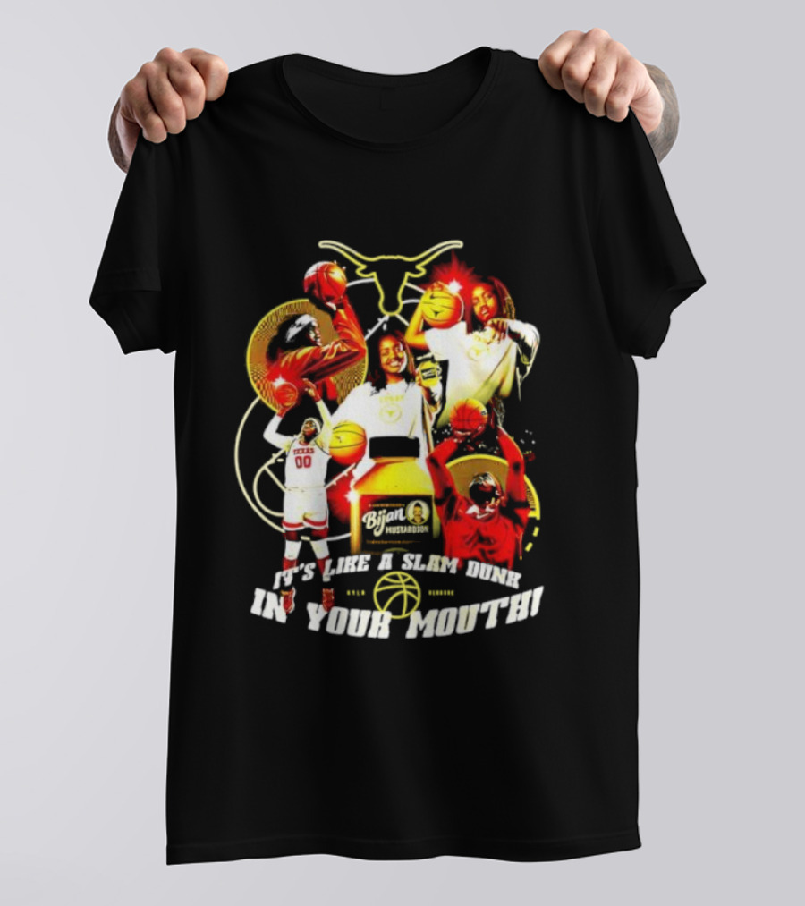 Kyla Oldacre Texas Women's Basketball Slam Dunk In Your Mouth With Longhorns Basketball Players T-Shirt