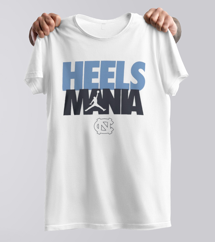 Heels Mania North Carolina Tar Heels Jordan Jumpman NC T-Shirt