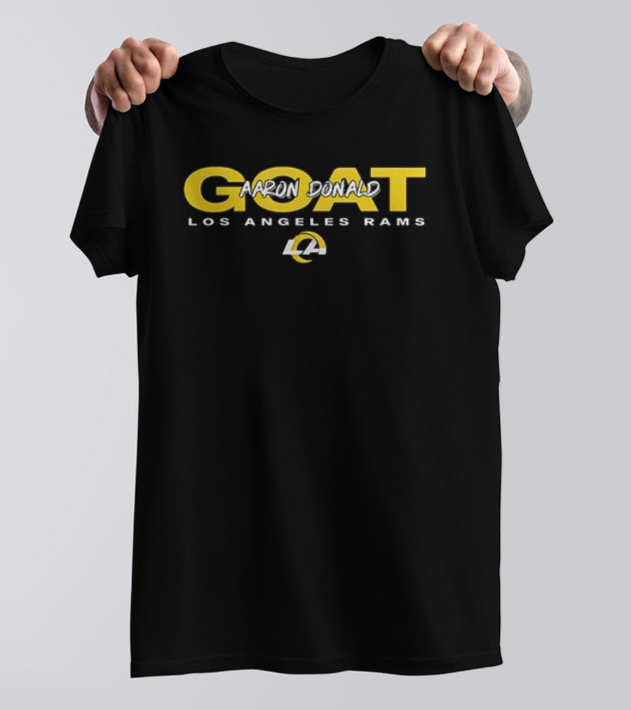Los Angeles Rams GOAT Aaron Donald Retirement Legends Live Forever T-Shirt