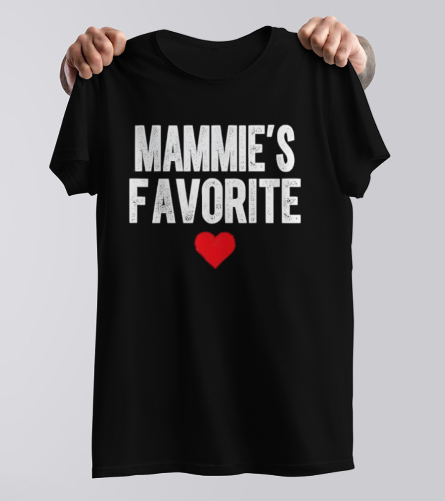 Mammie's Favorite Heart Mother's Day Grandchild T-Shirt