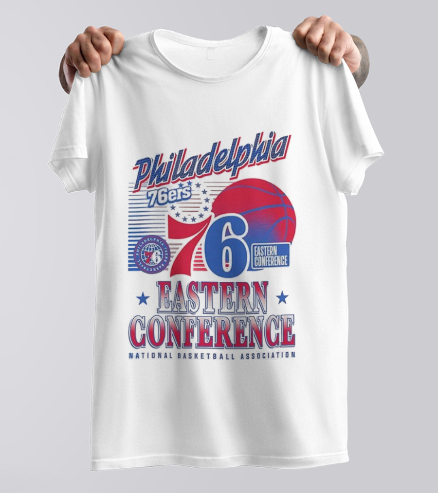 Philadelphia 76ers 6 Eastern Conference NBA Basketball T-Shirt