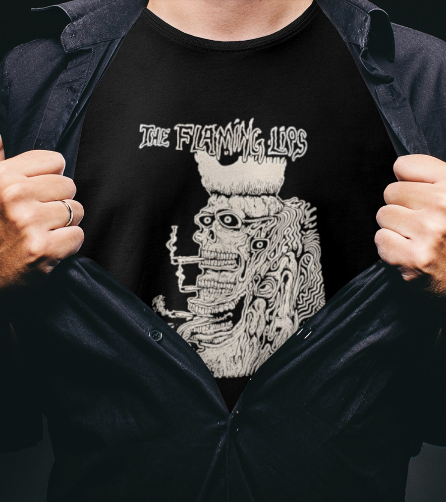 The Flaming Lips Fearless Freaks Smoking Monster Art T-Shirt