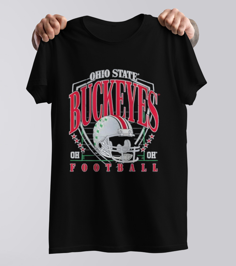 Ohio State Buckeyes Football Helmet Arch Name OH T-Shirt