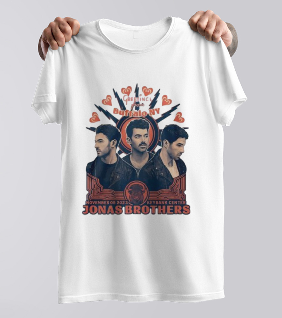 Greetings From Buffalo NY Jonas Brothers November 08 2023 Keybank Center T-Shirt