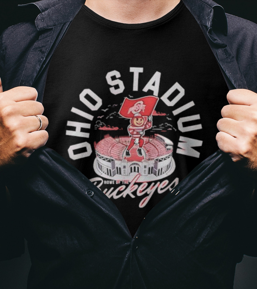 Ohio Stadium Buckeyes Flag Ohio State T-Shirt