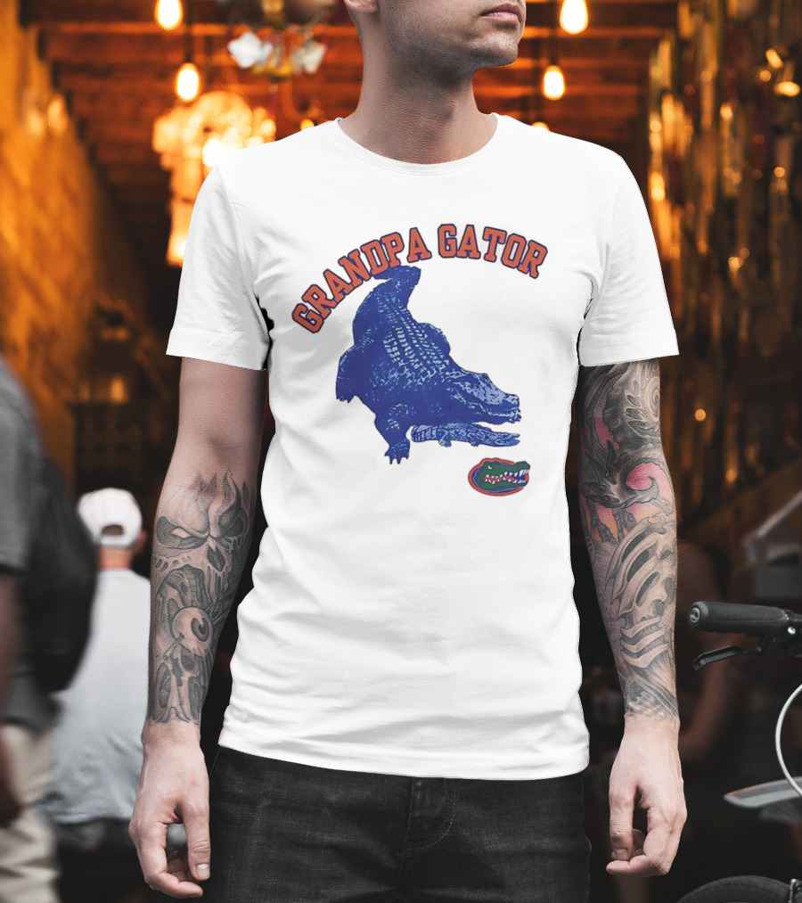 Grandpa Gator Florida Gators Football Fan Gear T-Shirt