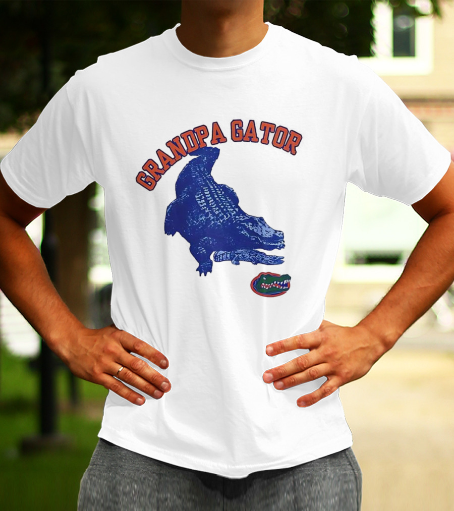 Grandpa Gator Florida Gators Football Fan Gear T-Shirt
