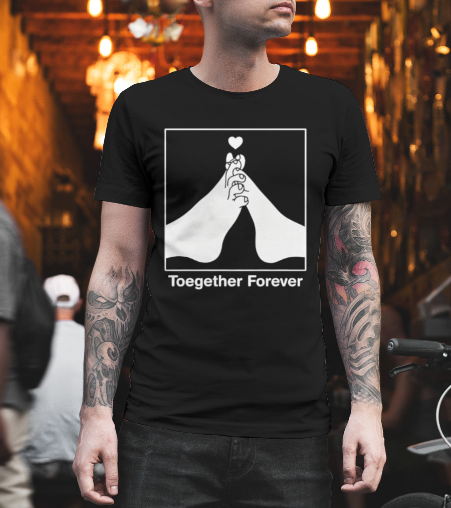 Toegether Forever Feet Heart Connection T-Shirt