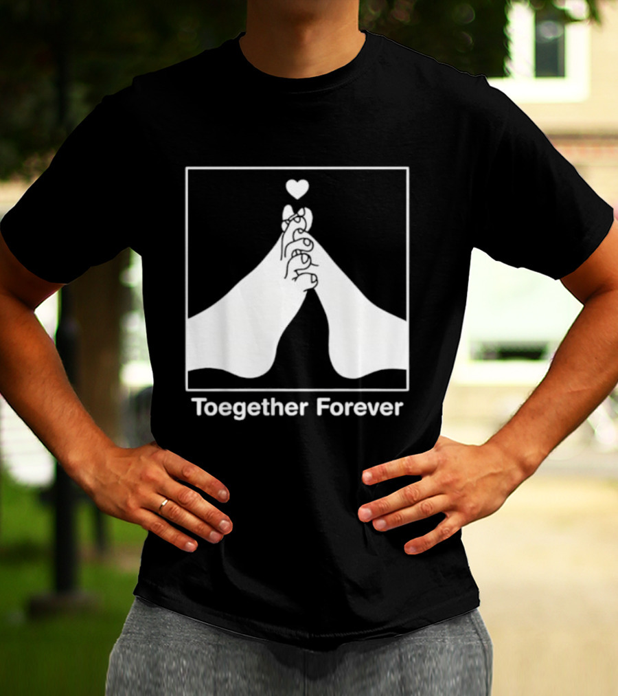 Toegether Forever Feet Heart Connection T-Shirt