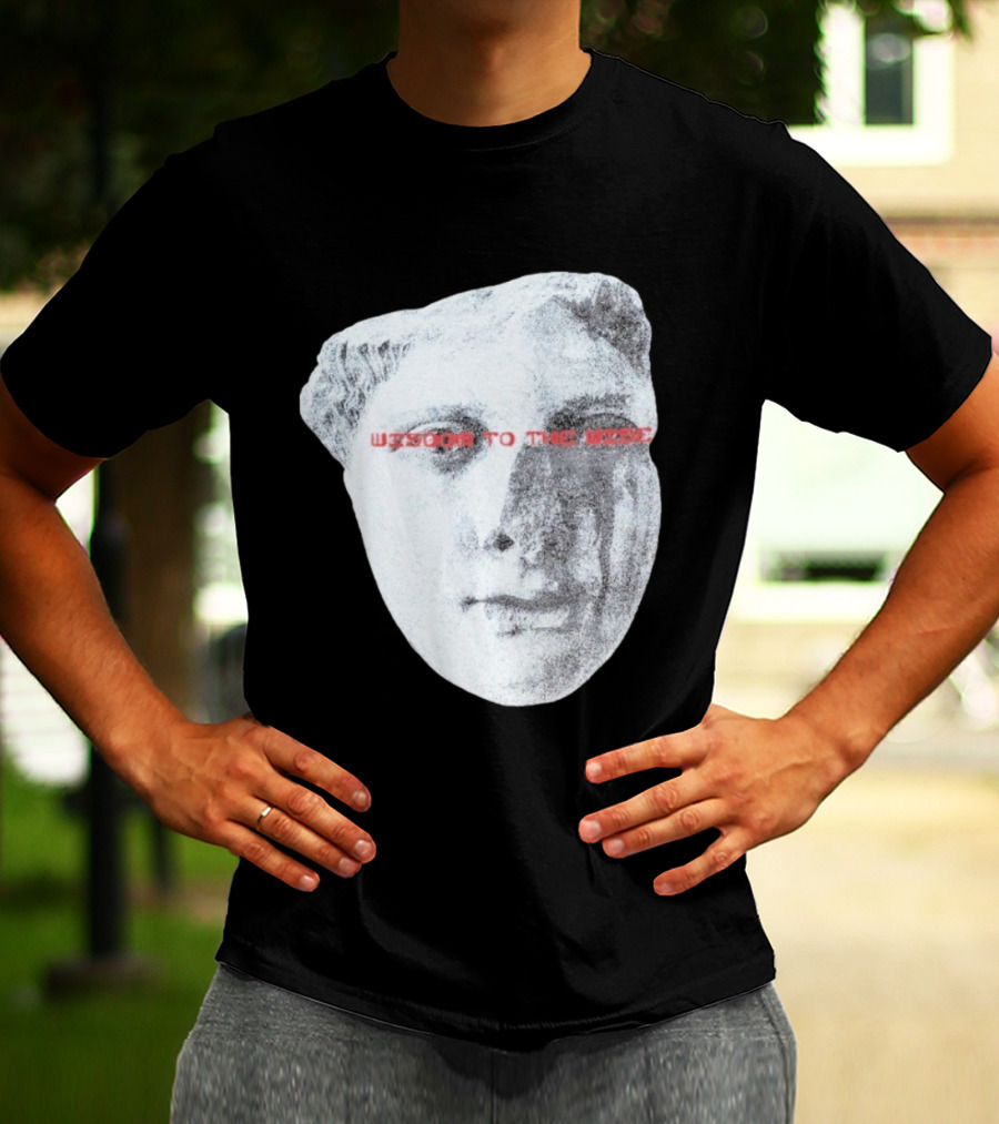Wisdom To The Wise Classical Statue Art T-Shirt